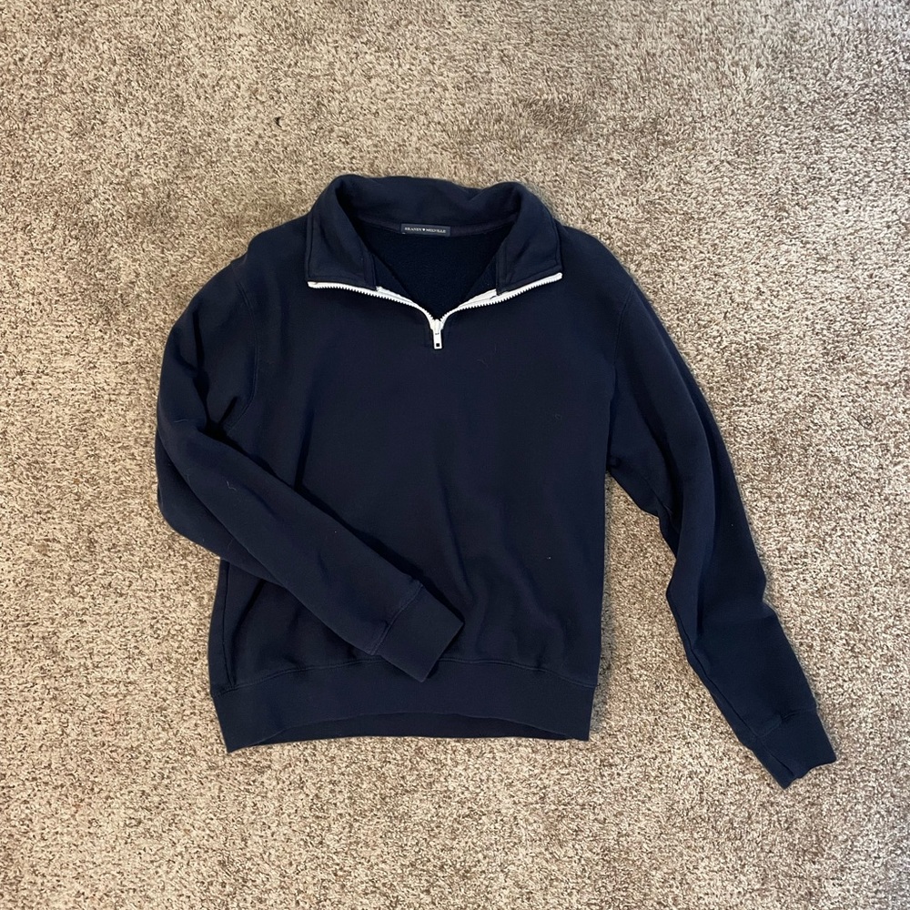 Brandy Melville navy pullover half-zip